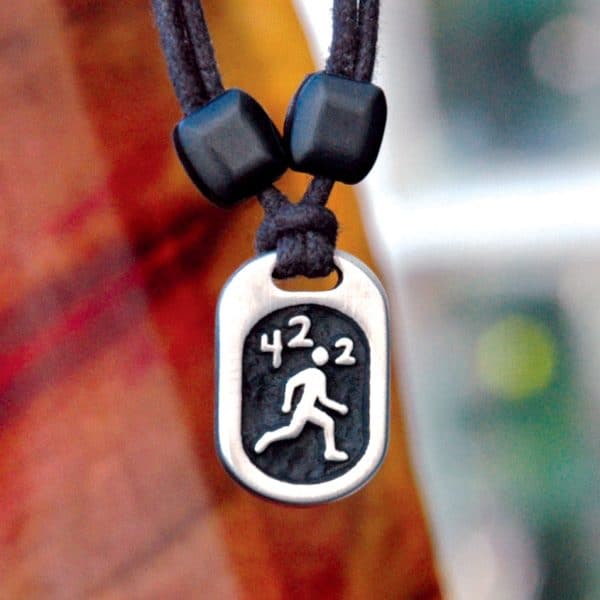 Marathon pewter pendant