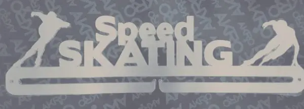 Speed Skater Medal Hanger