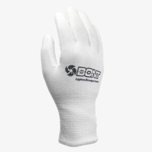 Gants de patinage de vitesse blancs