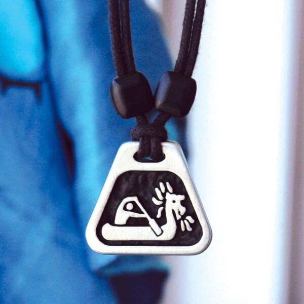 Dragon Boater Pewter Sports Pendant